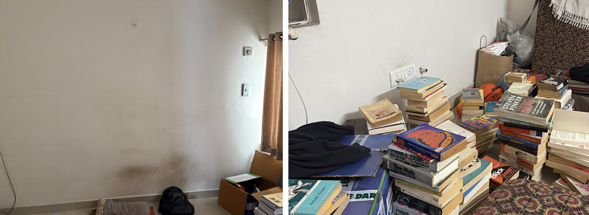 My room before the shelving system