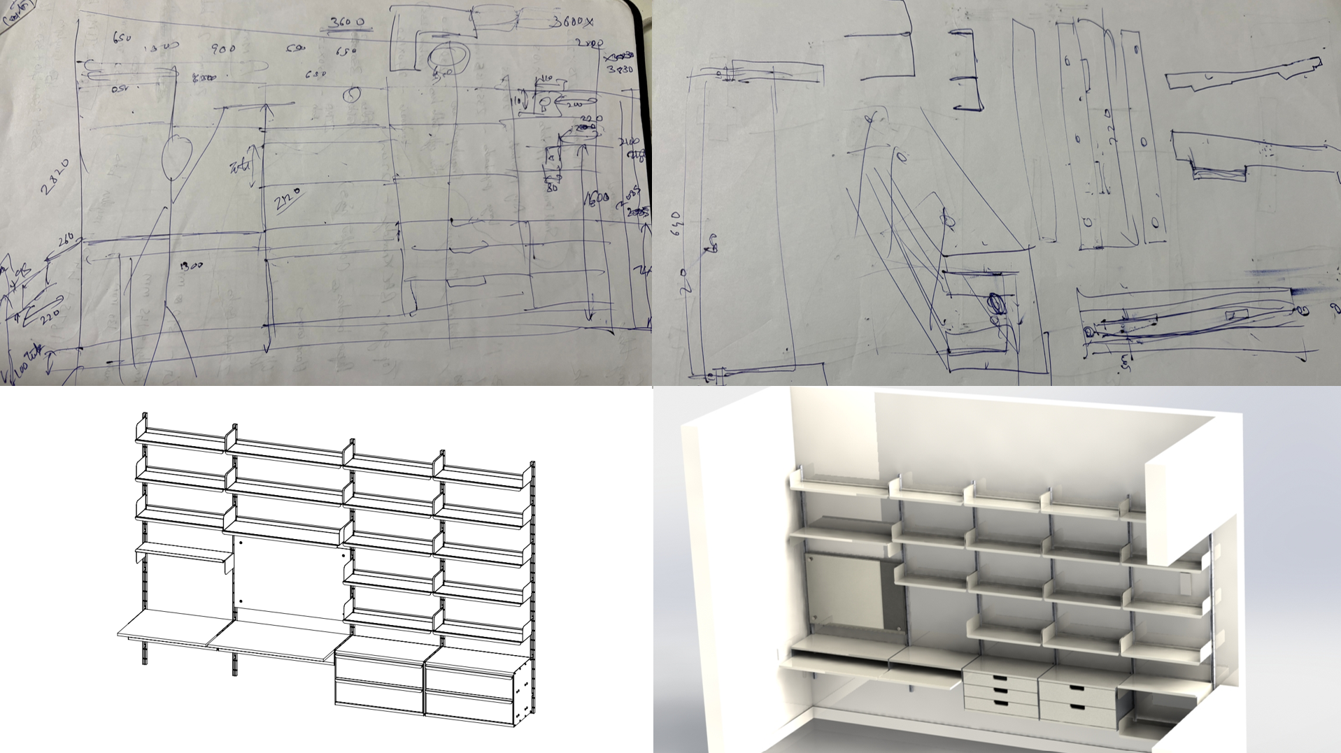 Scribblings in my notebooks to CAD render